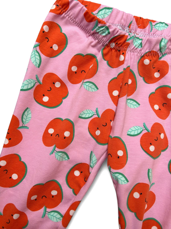 Happy Apples Print Toddler & Children's Jersey Leggings