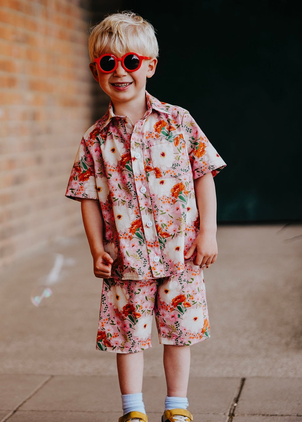 Floral Print Baby & Children's Shirt