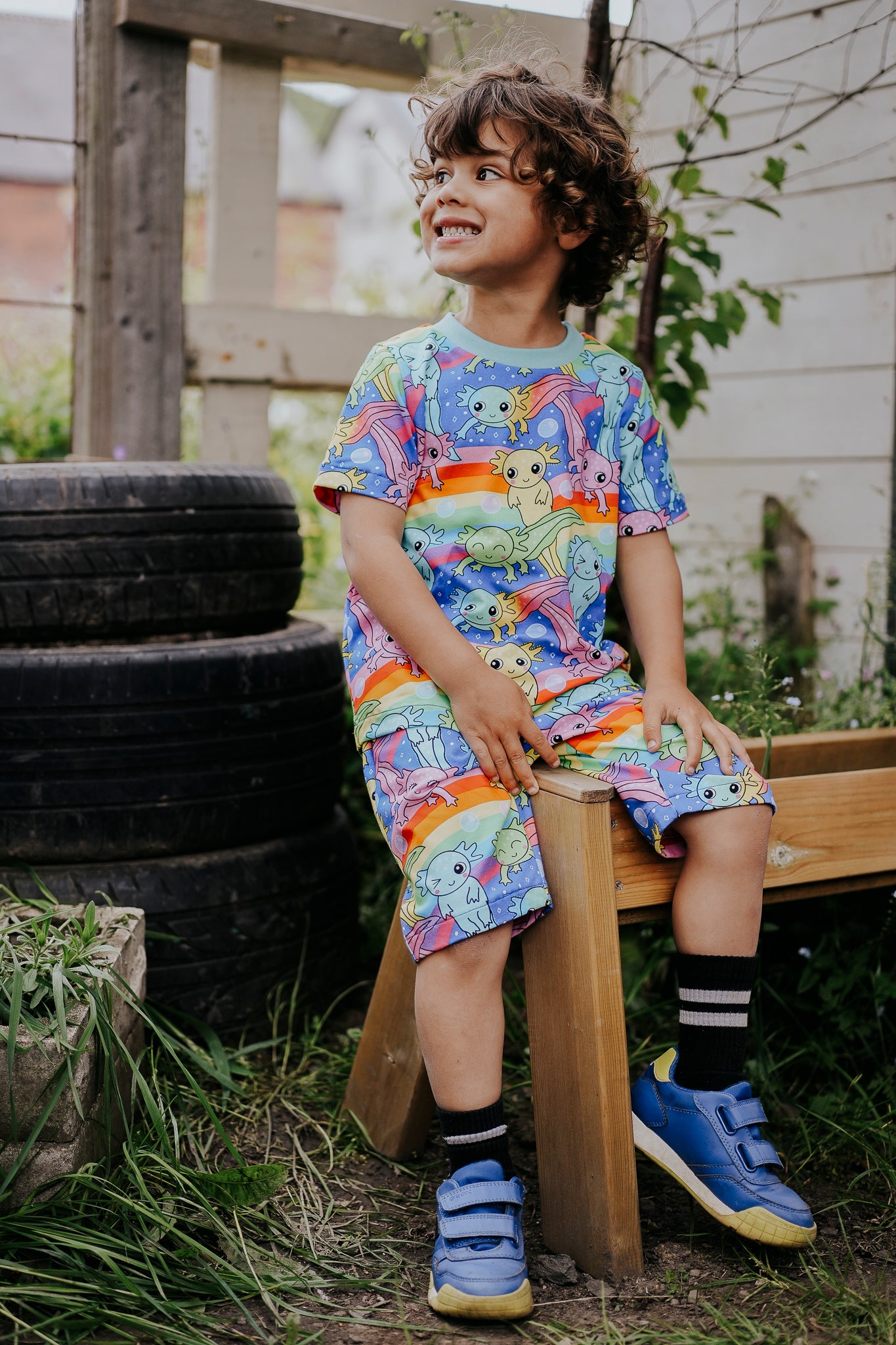 Axolotl Toddler & Children's Jersey Shorts