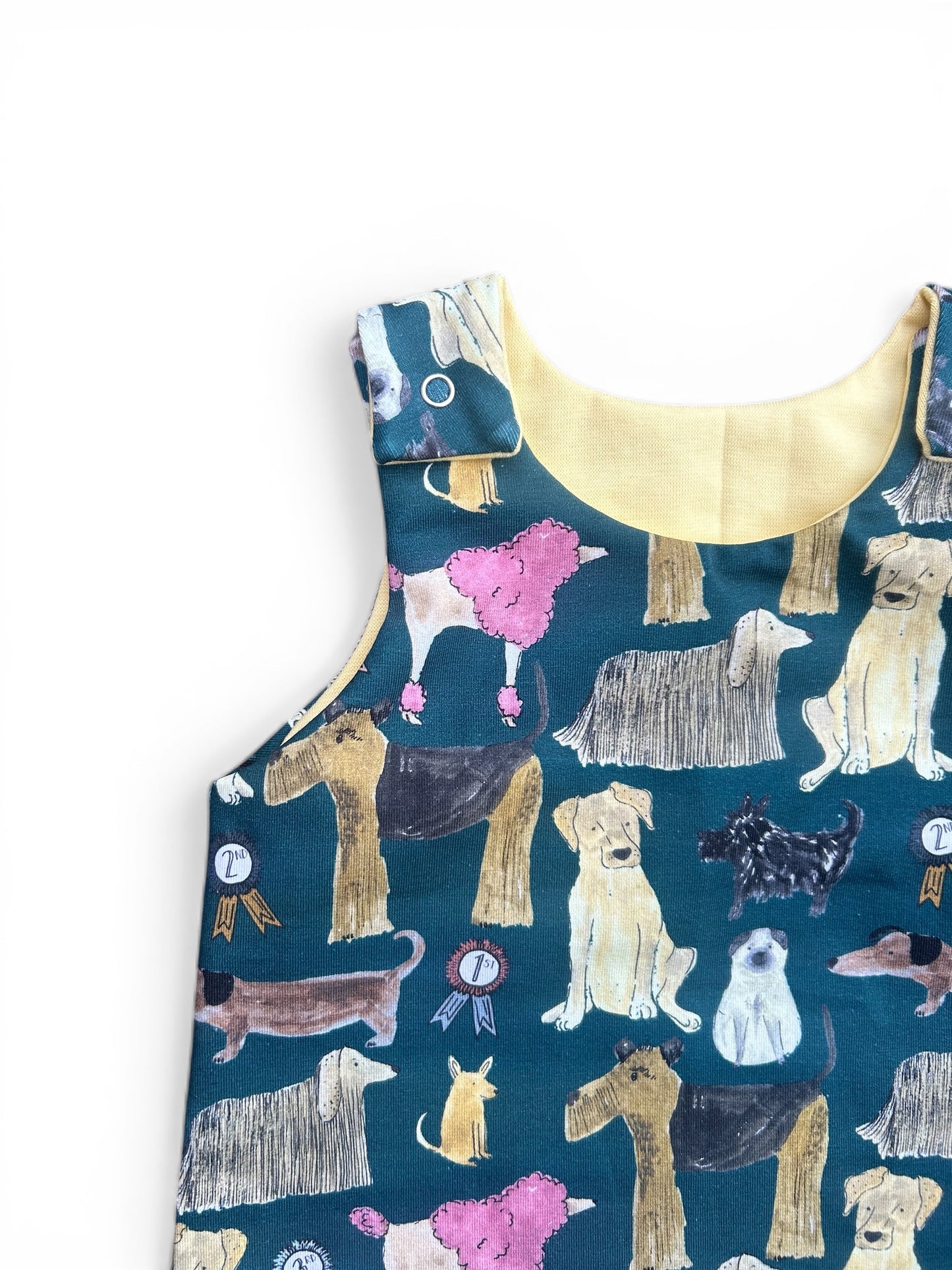 Dogs Baby & Toddler Jersey Romper Soft Yellow