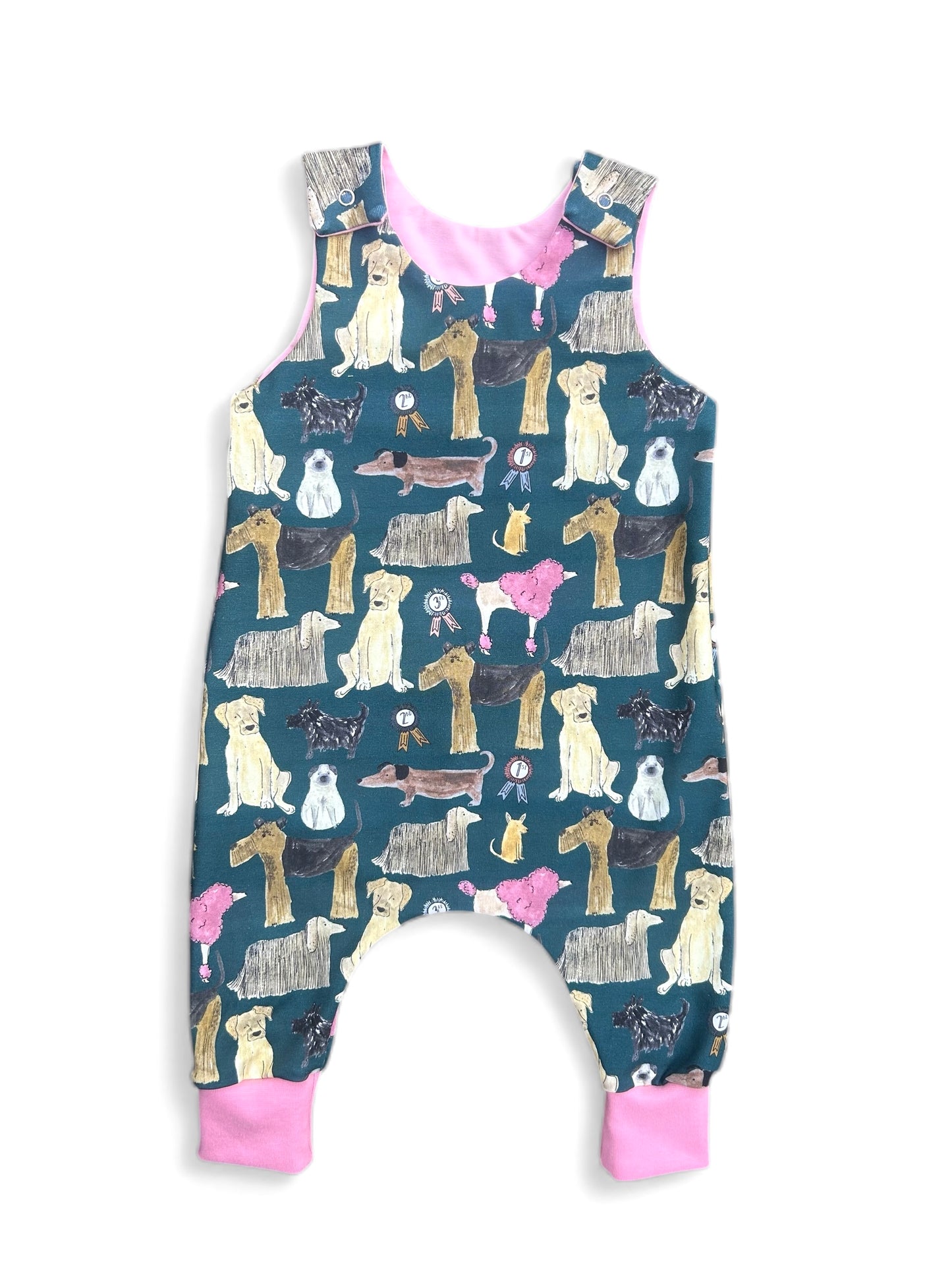 Dogs Baby & Toddler Jersey Romper Candy Pink