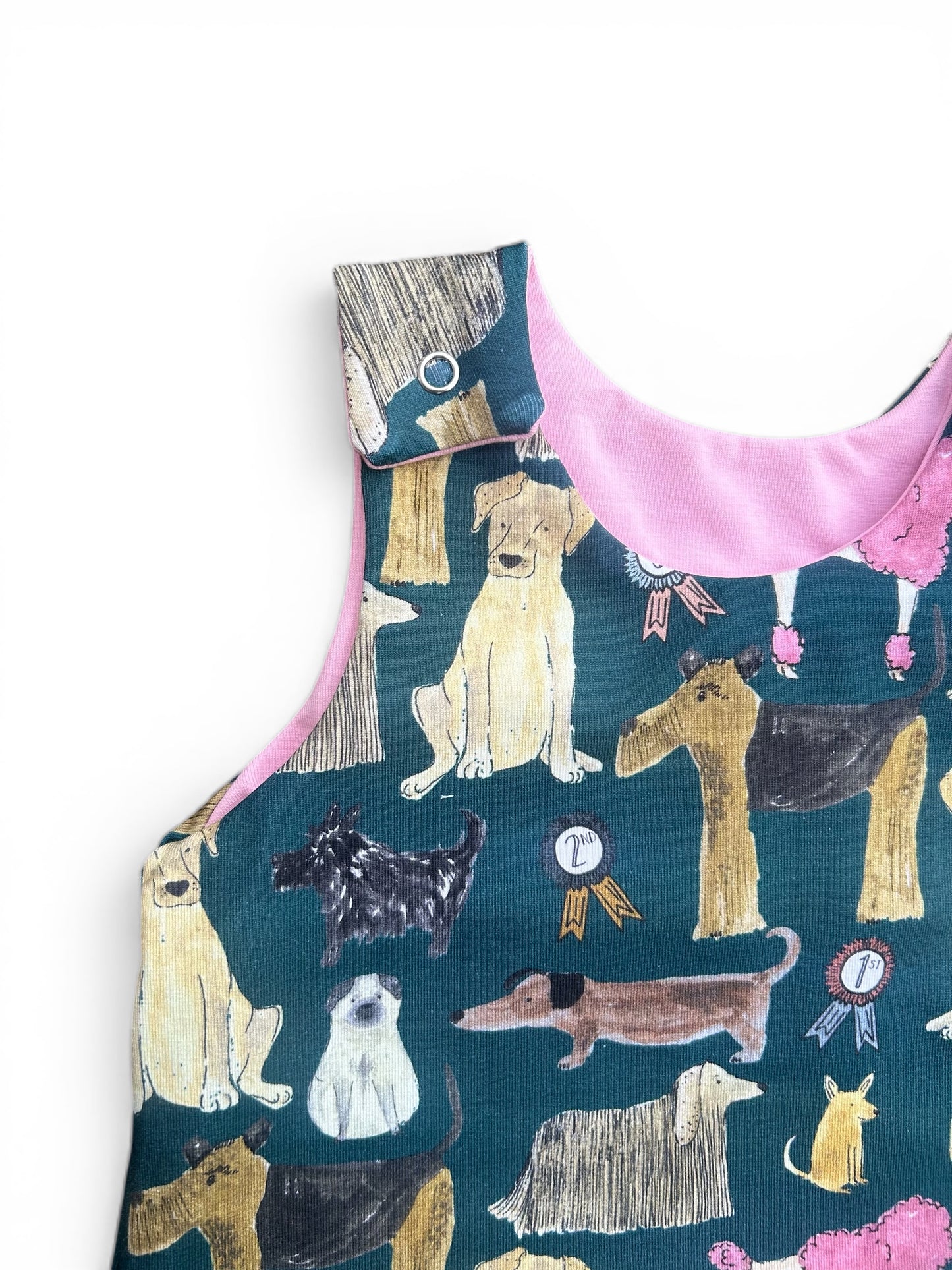 Dogs Baby & Toddler Jersey Romper Candy Pink