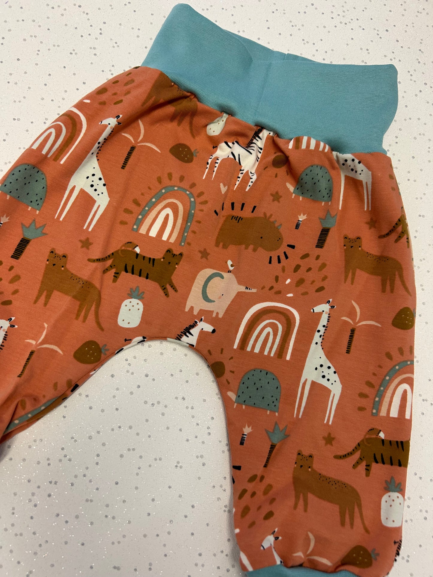 Safari Animals Jersey Baby & Toddler Harem Pants