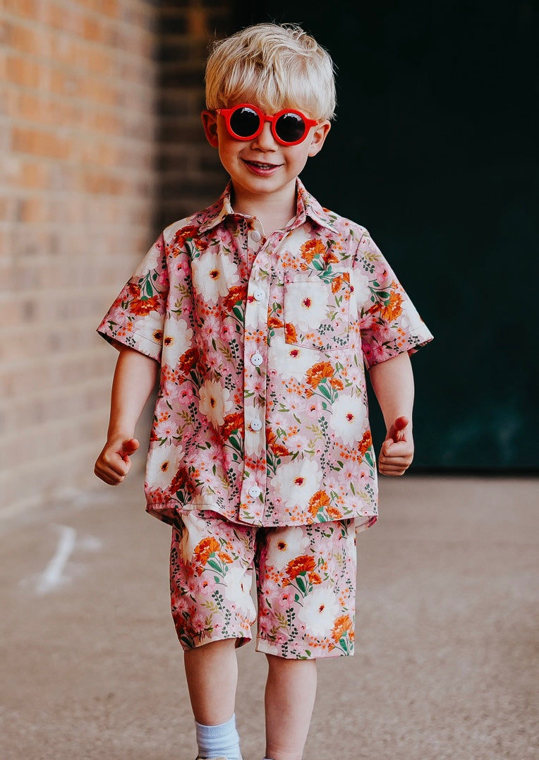 Floral Print Baby & Children's Shirt