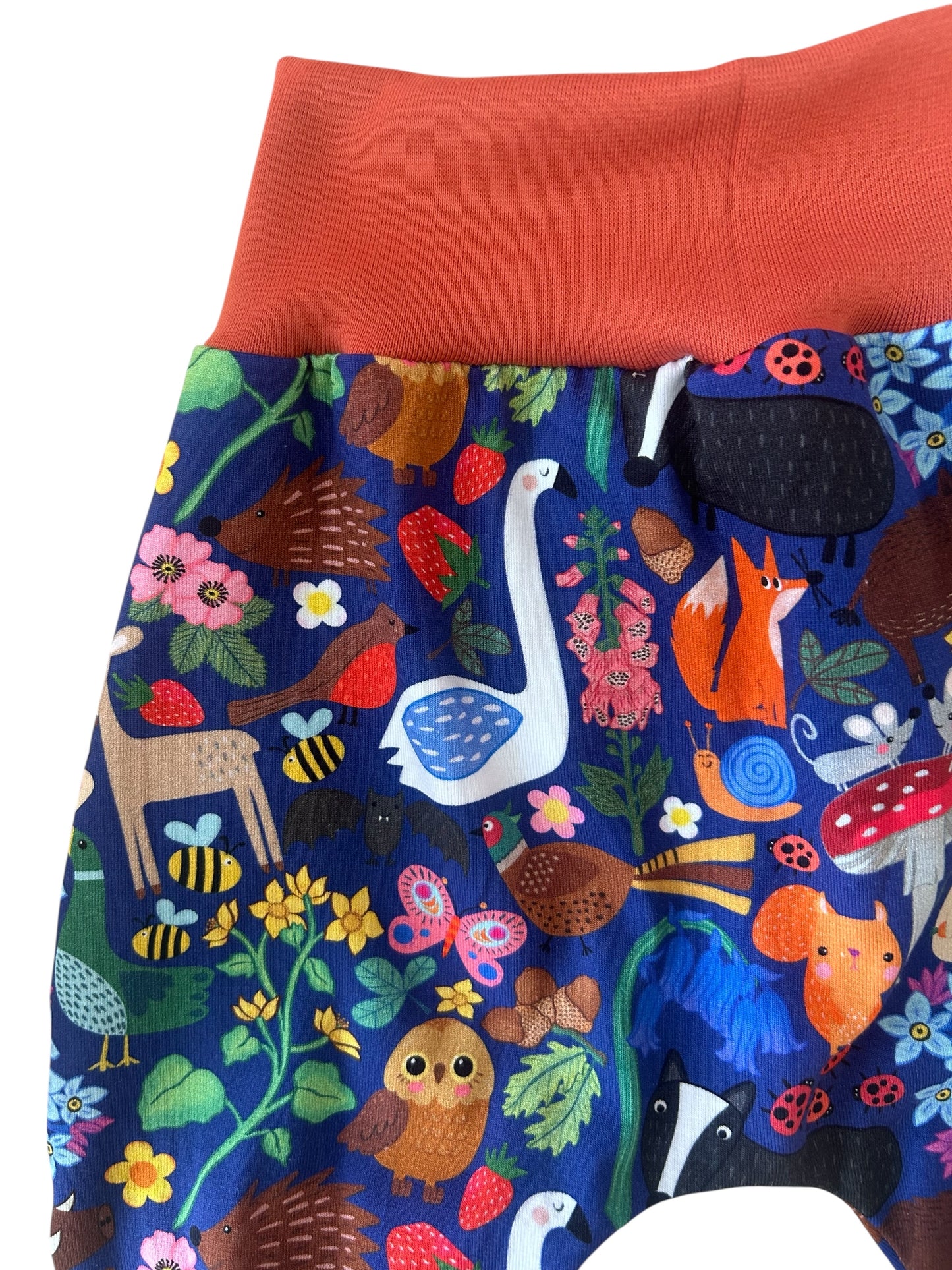 **Pre Order - back in stock mid June** 
Woodland Animals Jersey Baby & Toddler Harem Pants