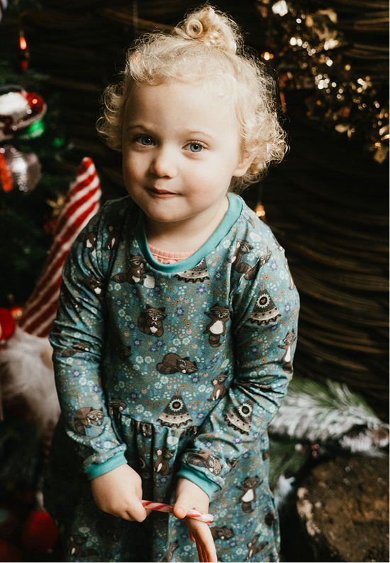 Enchanted Forest Christmas Baby & Toddler Jersey Dress