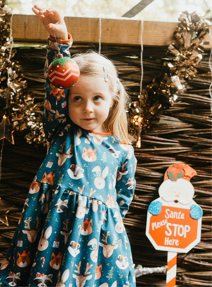 Festive Animals Baby & Toddler Jersey Dress