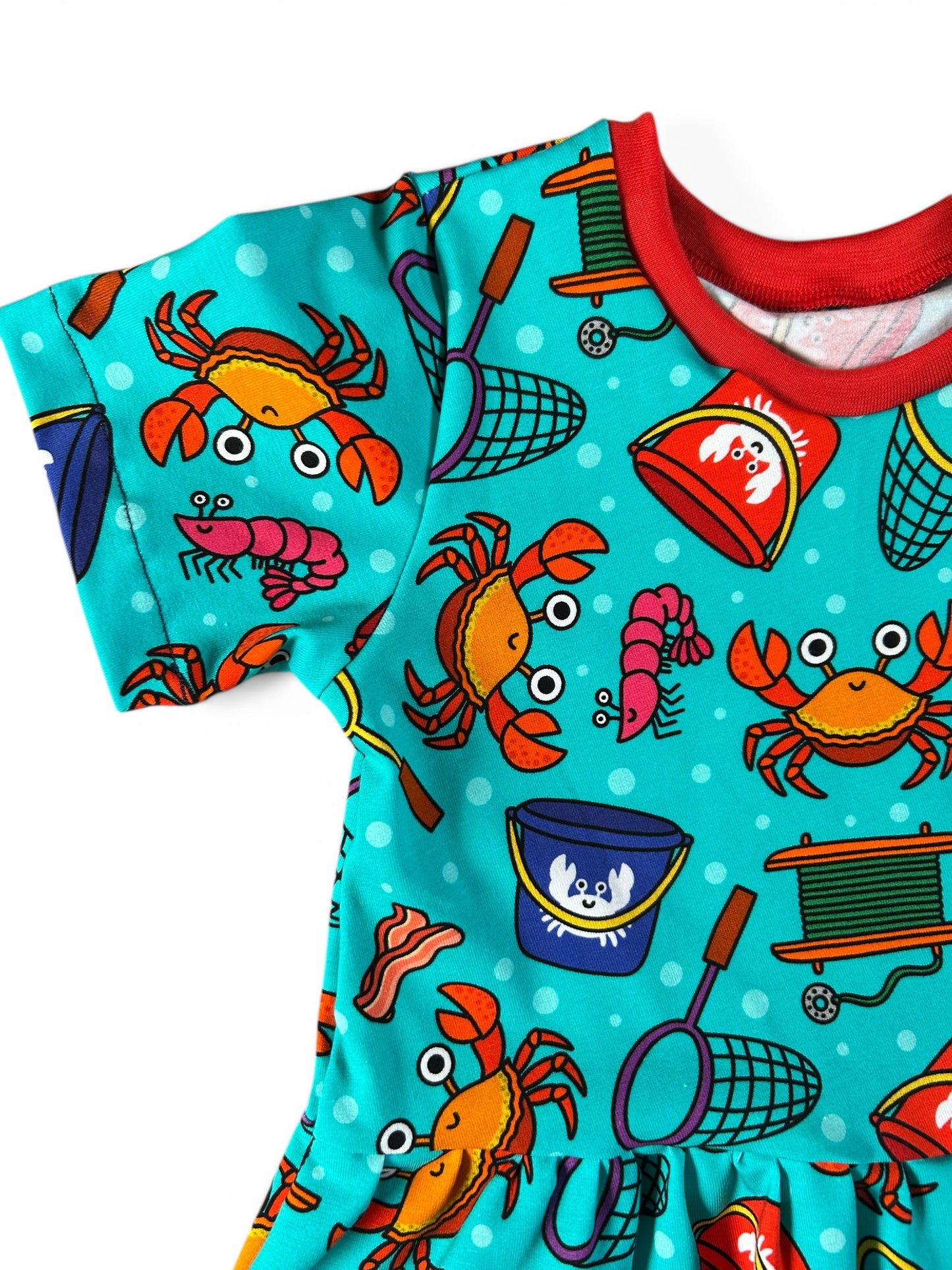 Jeremy the Crab Short Sleeve Baby & Toddler Jersey Dress