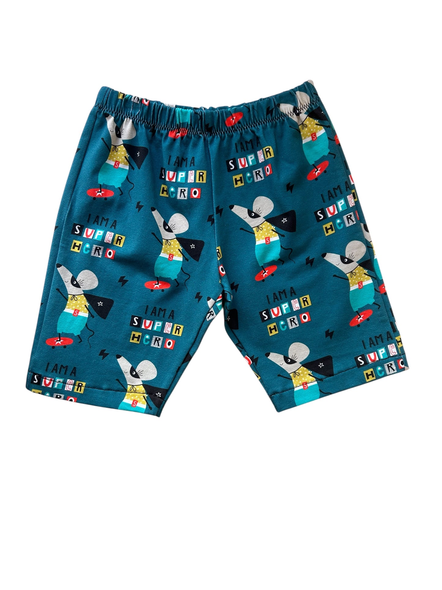 Superhero Mouse Toddler & Children's Jersey Shorts
