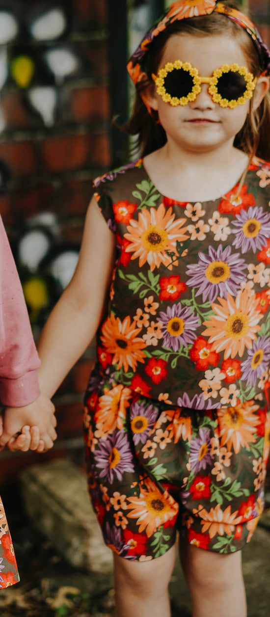 Floral Shorts & Top two piece coord set