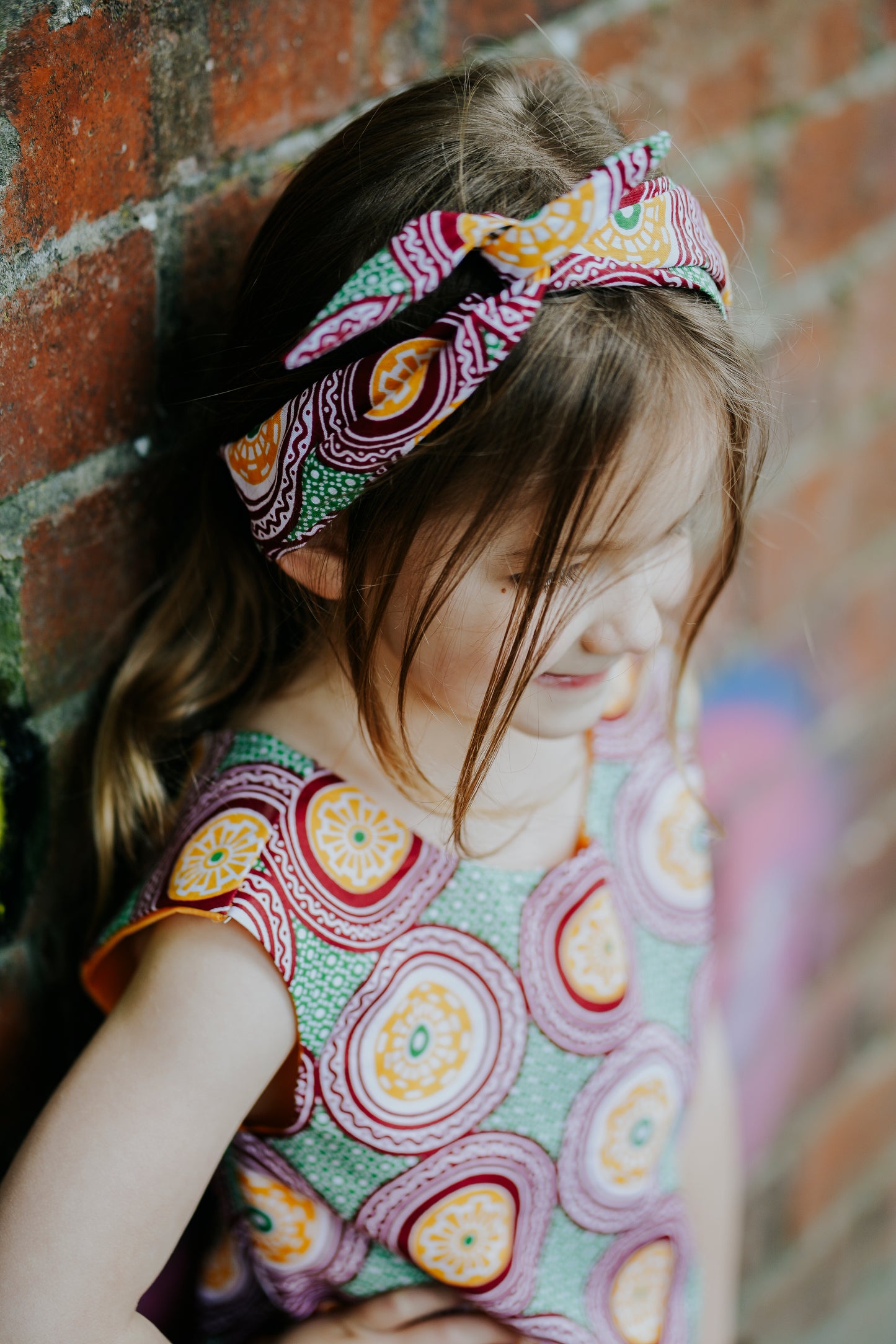 Circles African Print Woven Shorts & Top two piece coord set