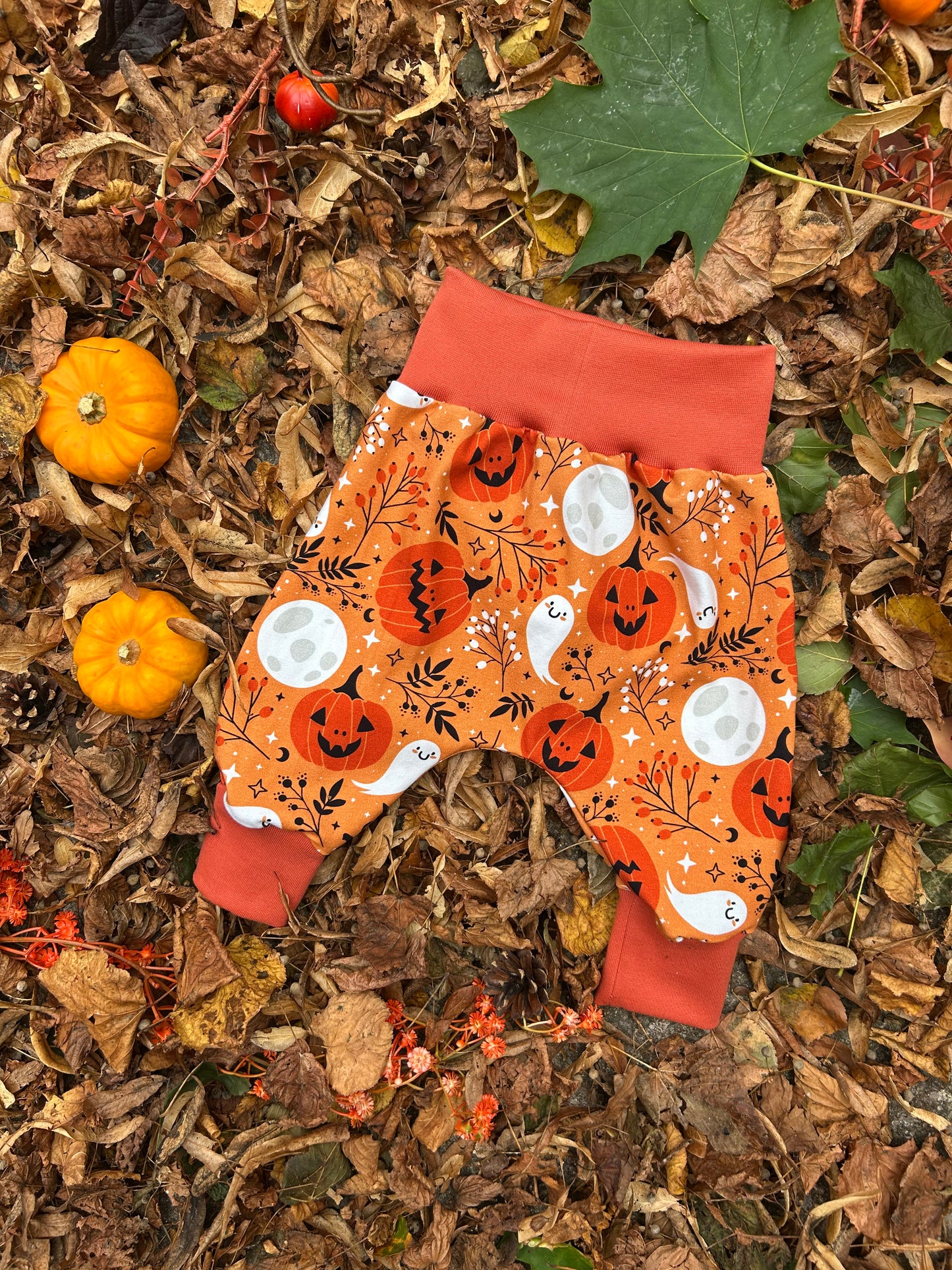 Orange Pumpkins Halloween Jersey Baby & Toddler Harem Pants