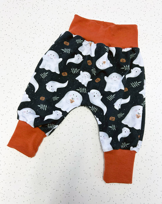 Grey Ghosts Halloween Jersey Baby & Toddler Harem Pants