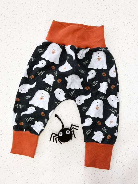 Grey Ghosts Halloween Jersey Baby & Toddler Harem Pants