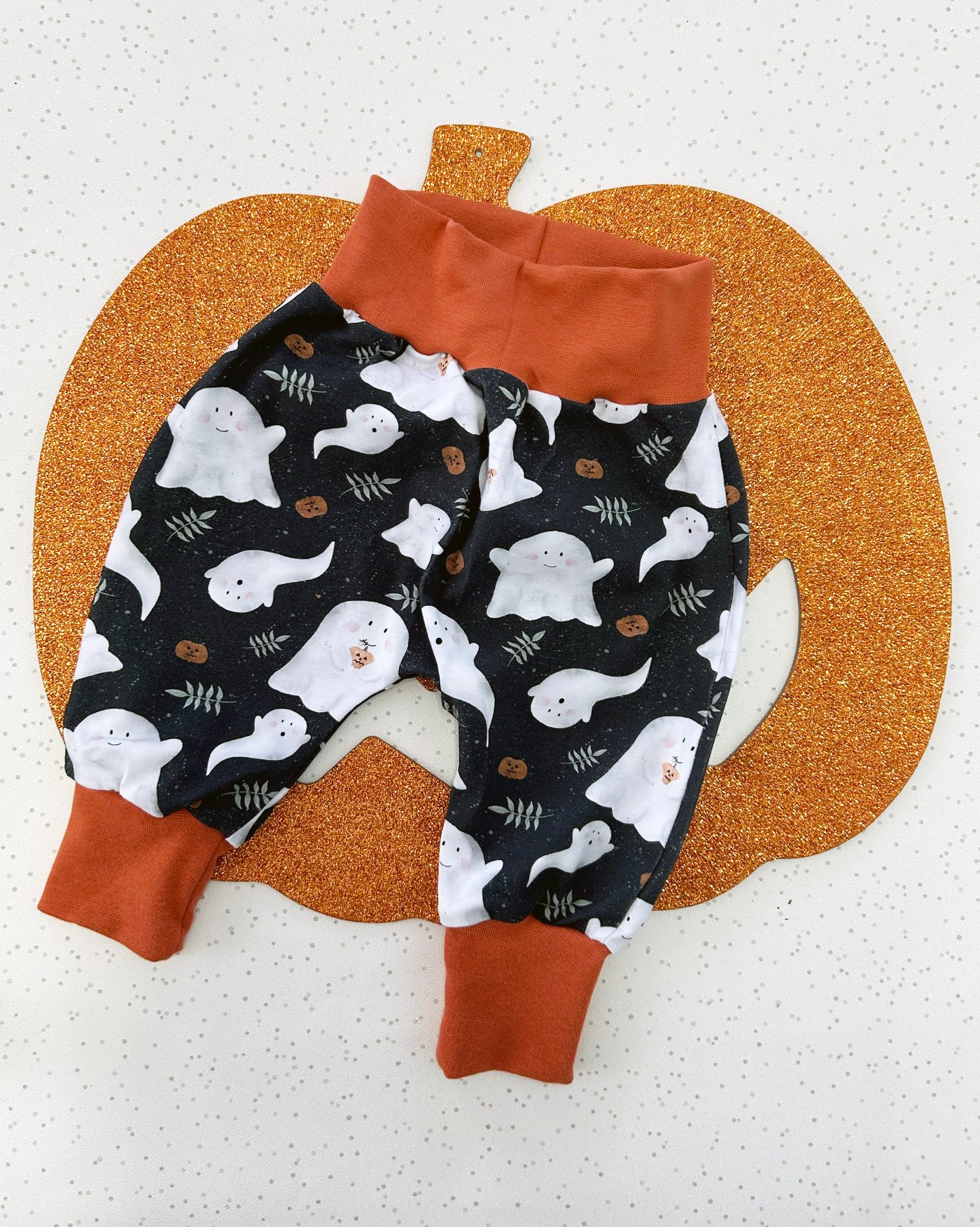 Grey Ghosts Halloween Jersey Baby & Toddler Harem Pants