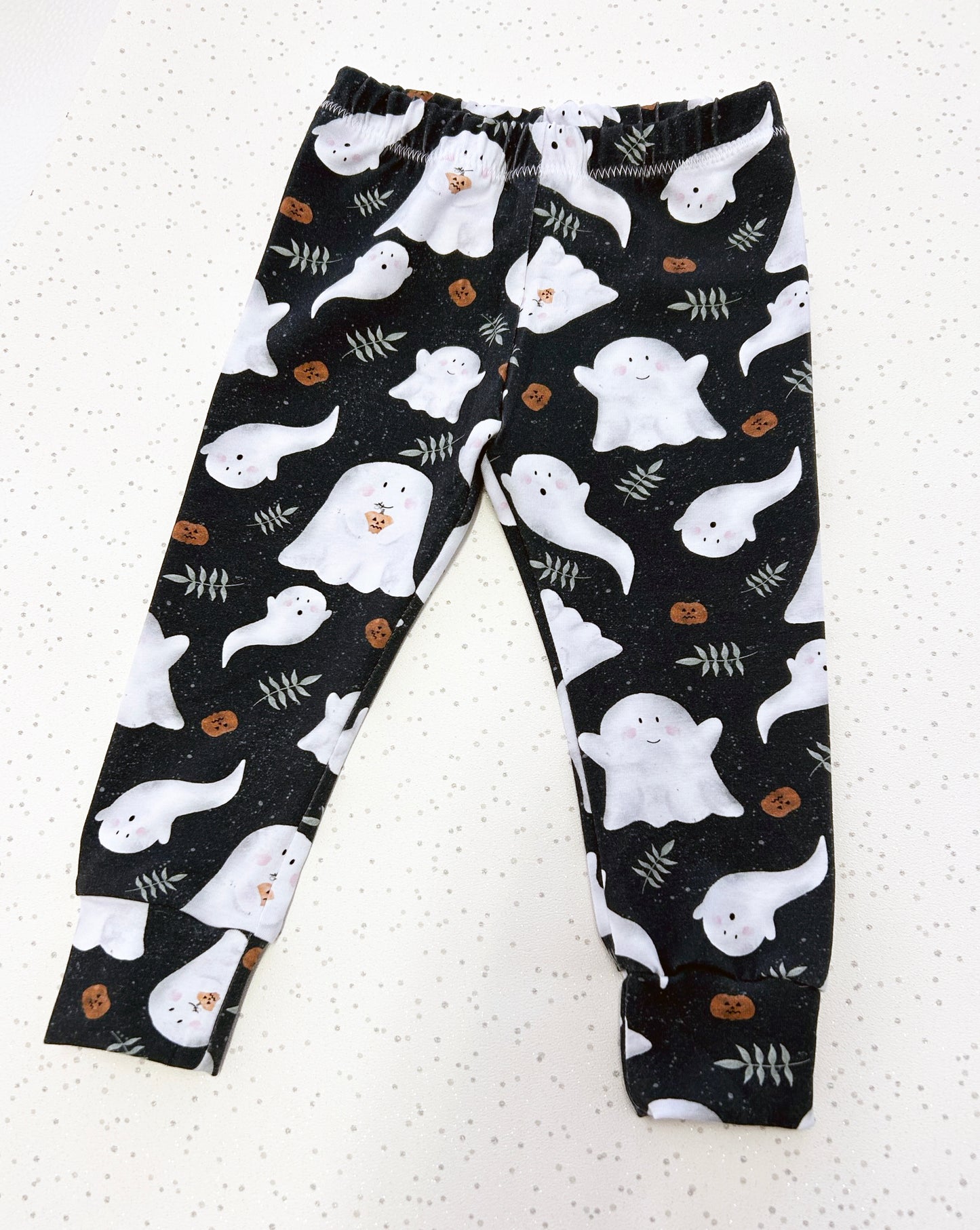 Grey Ghosts Halloween Toddler & Children's Jersey Leggings