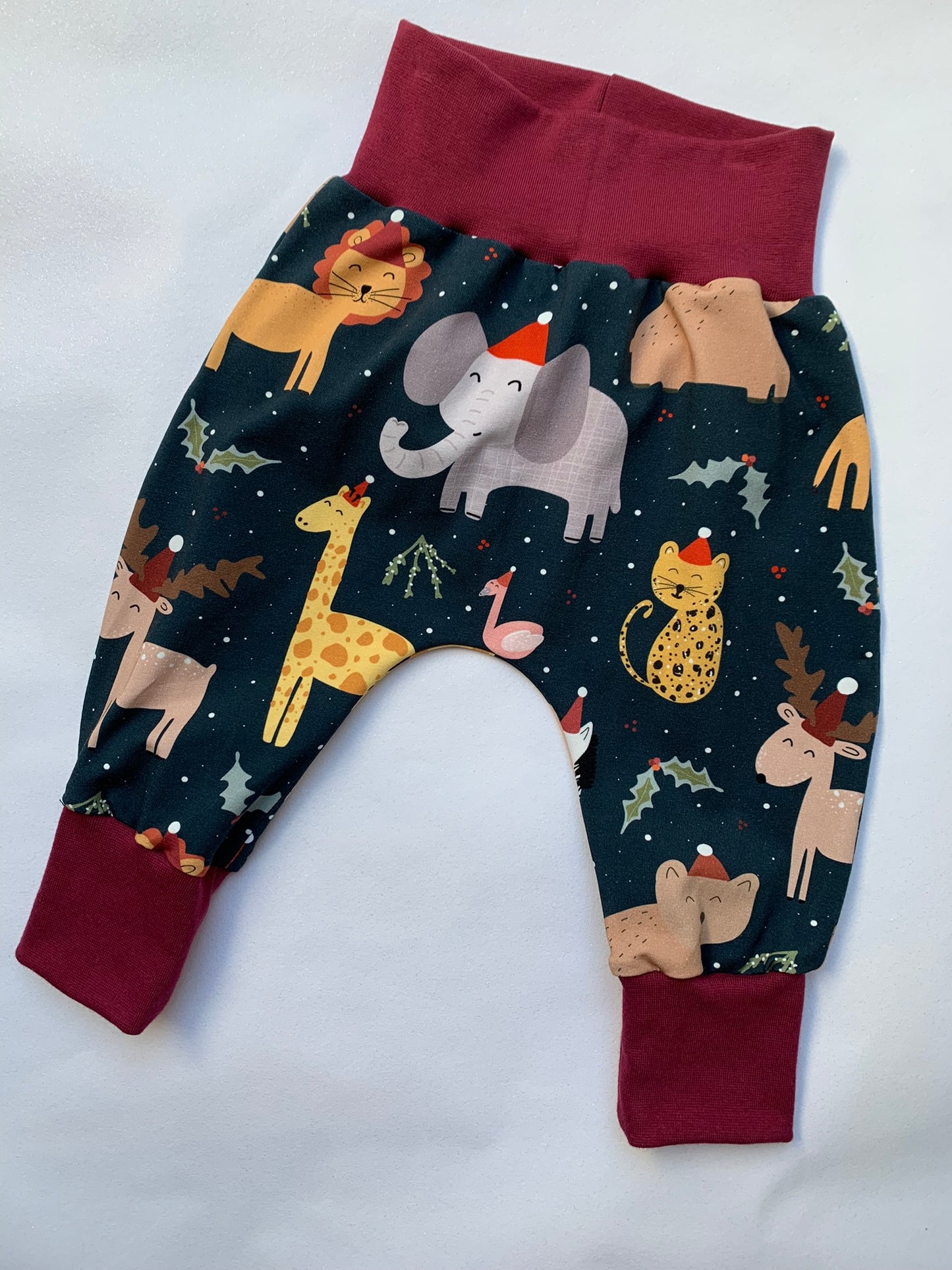 Christmas Party Animals Jersey Baby & Toddler Harem Pants