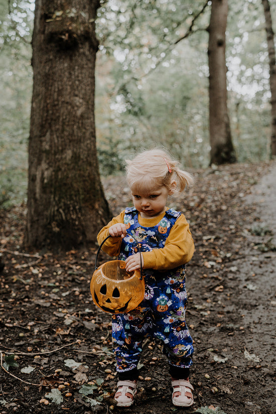 Spooky Pumpkins Halloween Baby & Toddler Jersey Romper