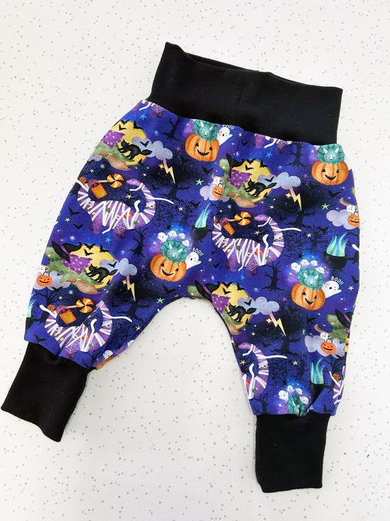 Spooky Pumpkins Halloween Jersey Baby & Toddler Harem Pants