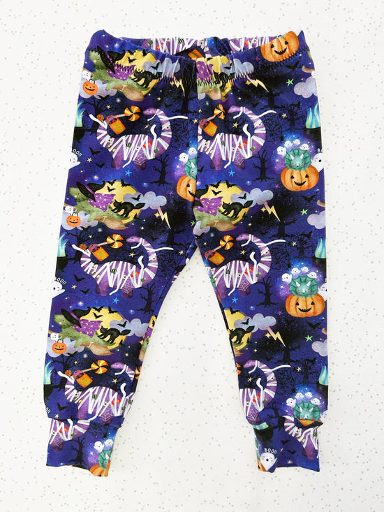 Spooky Pumpkins Halloween Toddler & Children's Jersey Leggings