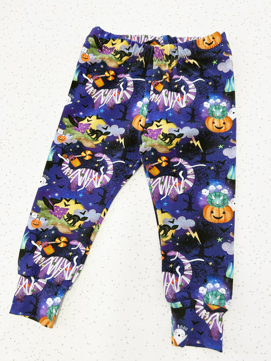 Spooky Pumpkins Halloween Toddler & Children's Jersey Leggings