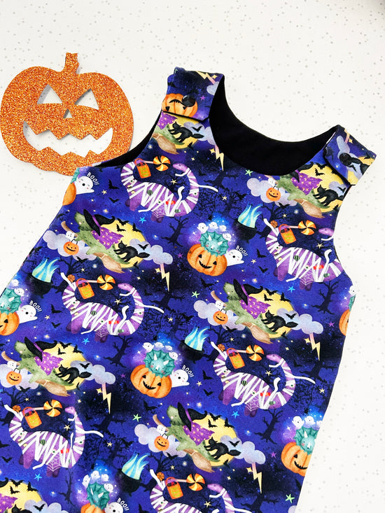 Spooky Pumpkins Halloween Baby & Toddler Jersey Romper