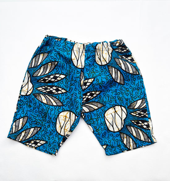 Load image into Gallery viewer, Blue Tribal Print Toddler &amp;amp; Children&amp;#39;s Shorts

