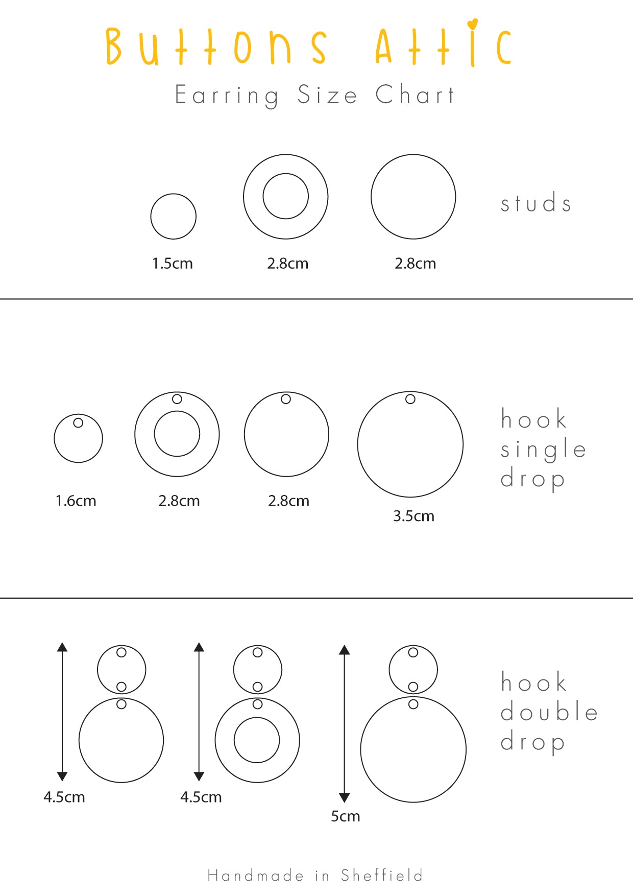 Blue Tribal Navy Print Large Circle Single Drop Zero Waste Earring