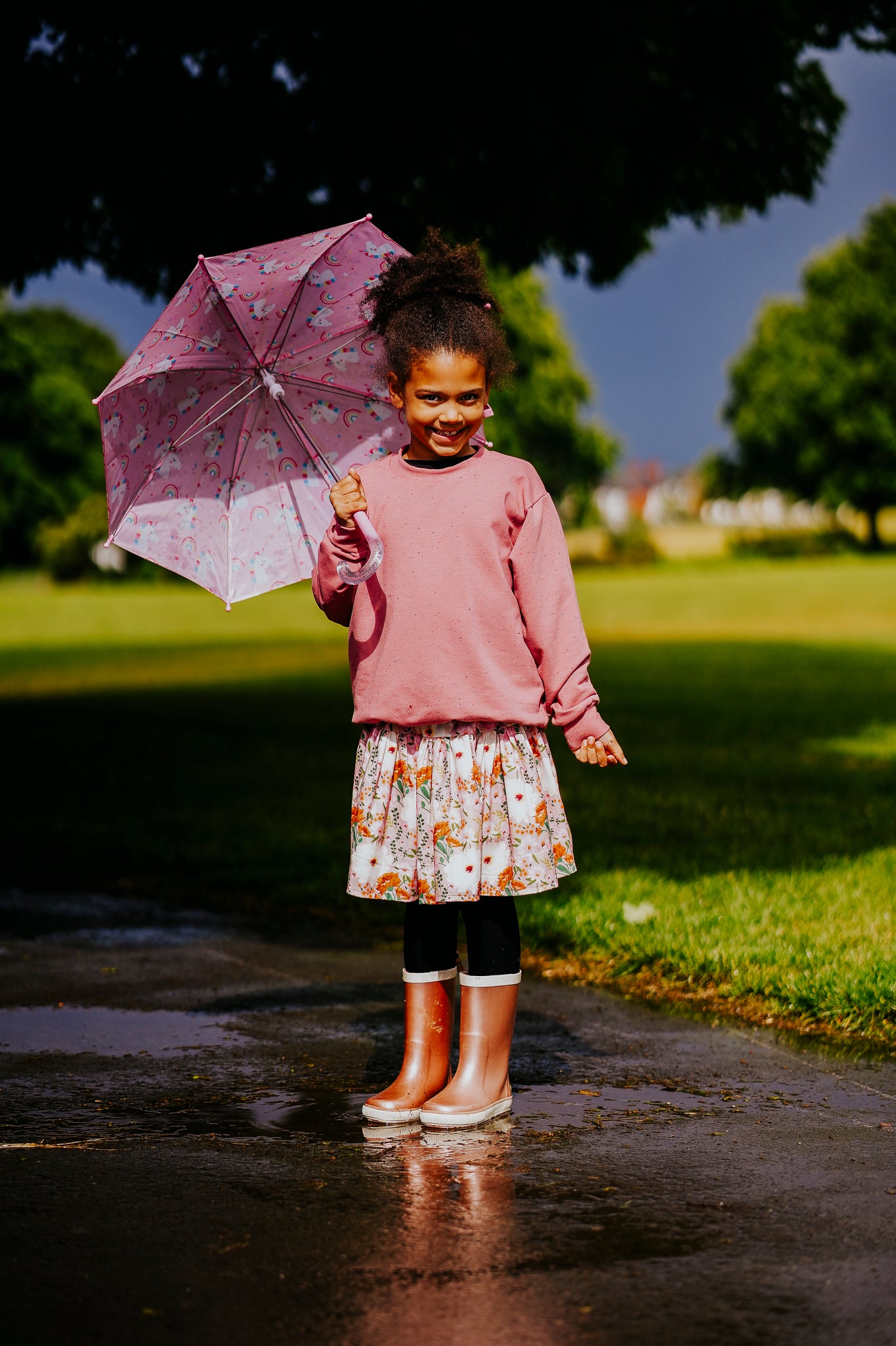 Floral Pinks Toddler & Children's Skirt