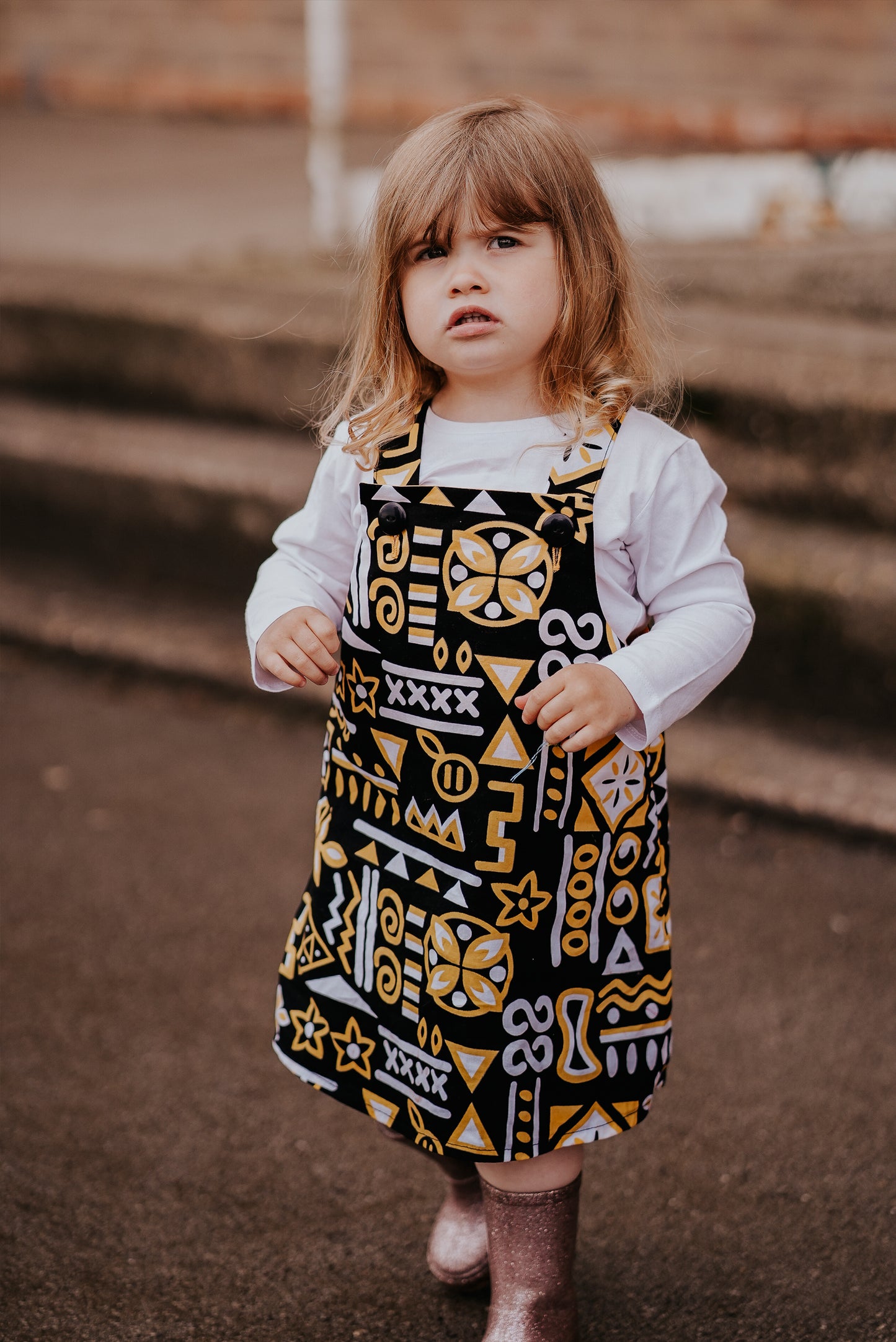 Aztec Toddler & Children's Pinafore Dress