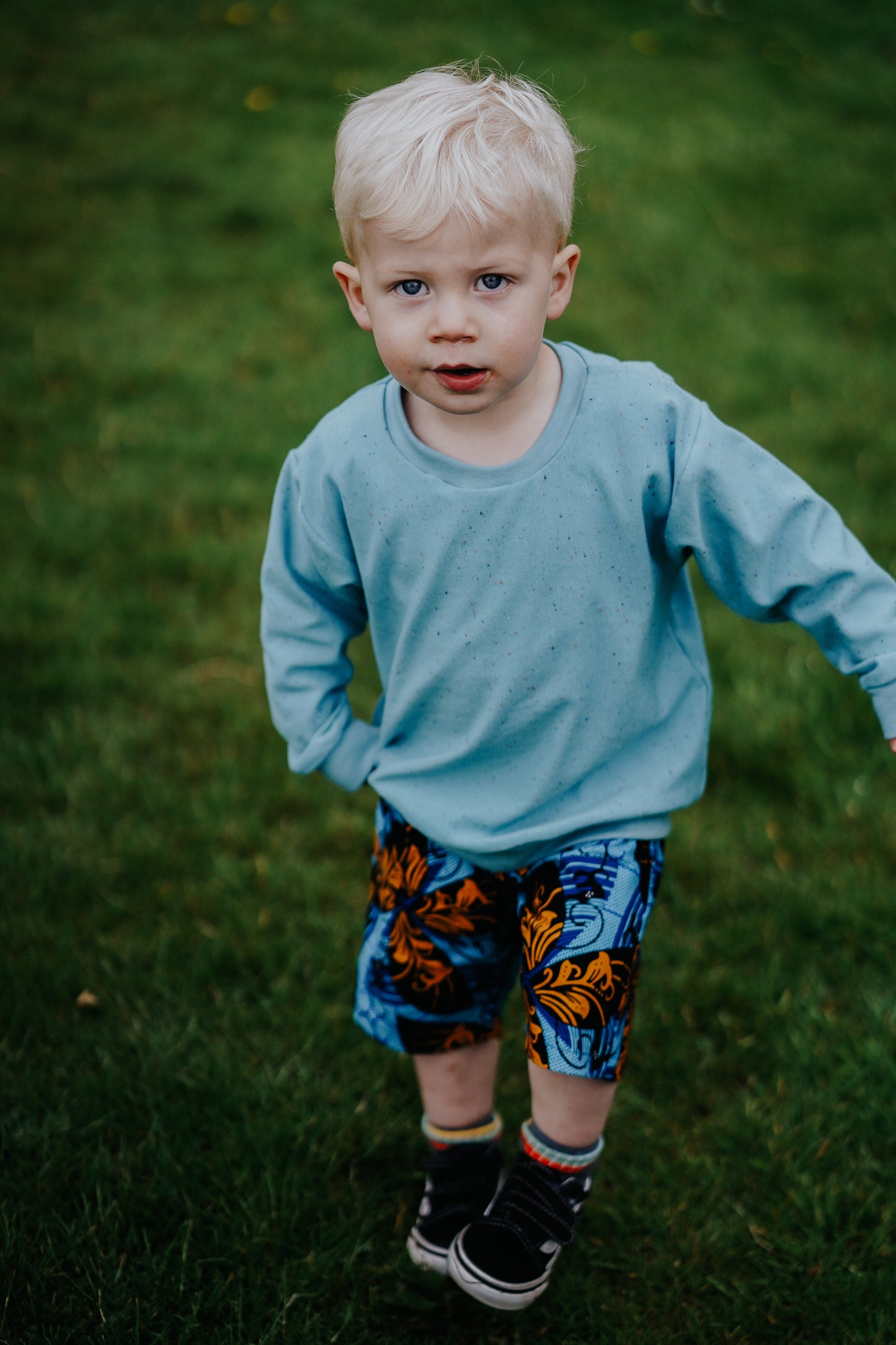 Load image into Gallery viewer, Ready to Ship In A Spin Blue Toddler &amp;amp; Children&amp;#39;s Shorts
