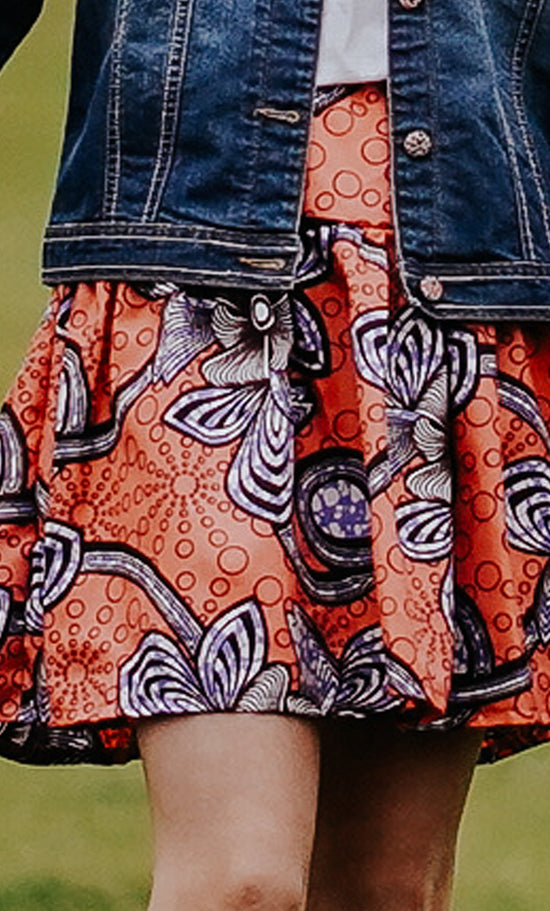 Coral Swirls Toddler & Children's Skirt