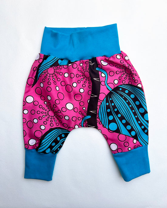 Load image into Gallery viewer, Pink Swirl Baby &amp;amp; Toddler Harem Pants
