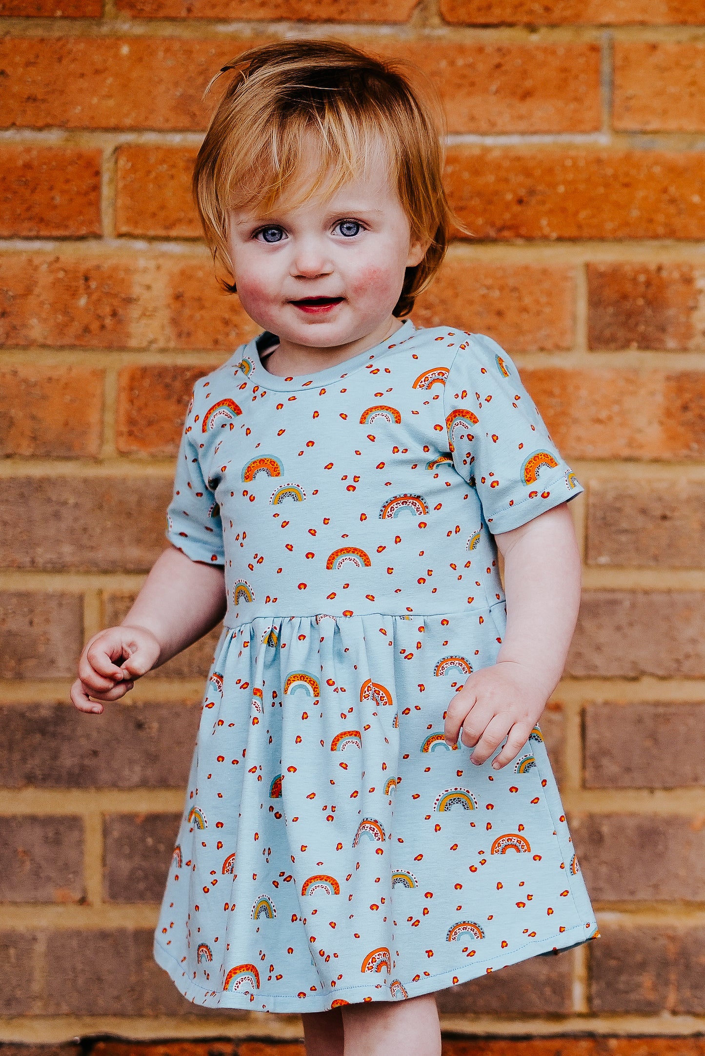 Load image into Gallery viewer, Rainbows Baby &amp;amp; Toddler Jersey Dress
