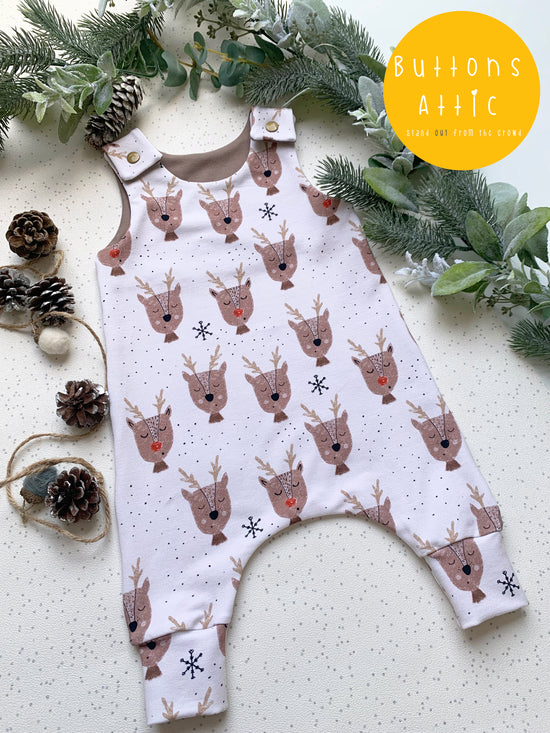 Christmas Reindeers Baby & Toddler Jersey Romper